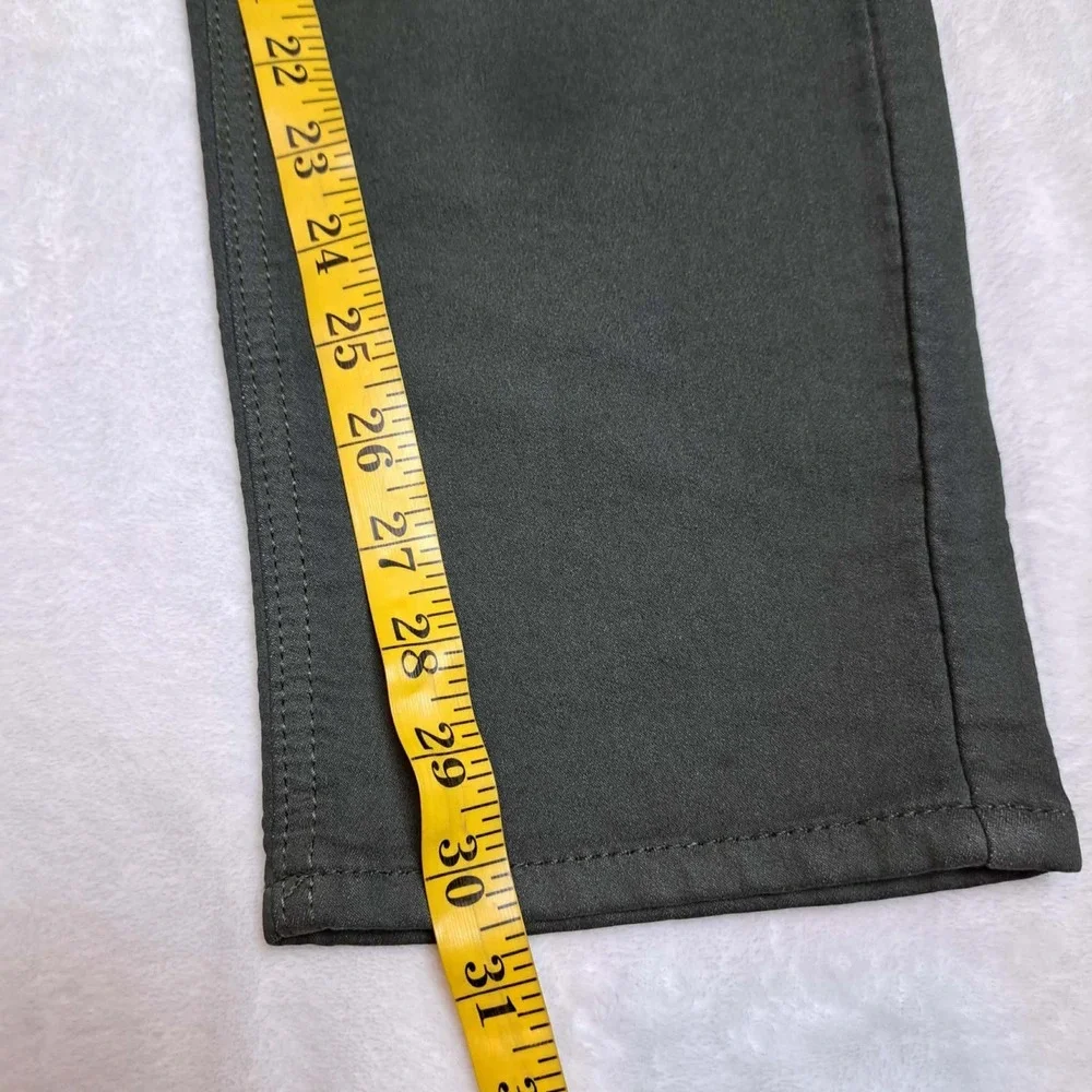 Vintage Genes Black Jeans Men's 34W 32L Green French Terry Denim Stretch NWT NEW